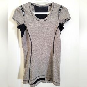 Lululemon Striped Running Tee Shirt